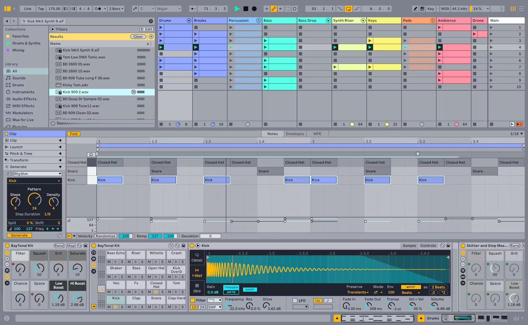 Interfaz Ableton Live